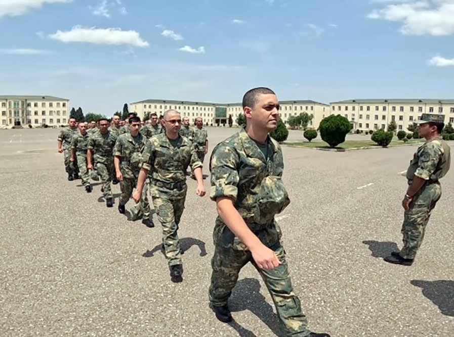 Admission of new conscripts in Azerbaijani military units continues