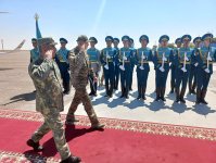 Azerbaijani defense minister visits Kazakhstan (PHOTO)