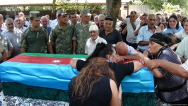 Прошла церемония захоронения останков шехида I Карабахской войны (ФОТО) (Обновлено)