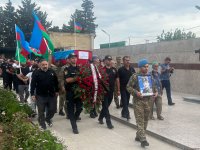 В Баку прошла церемония захоронения останков шехида I Карабахской войны (ФОТО) (Обновлено)