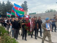 В Баку прошла церемония захоронения останков шехида I Карабахской войны (ФОТО) (Обновлено)
