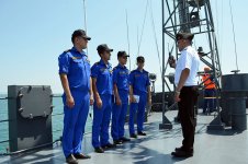Azerbaijani Naval Forces faculty cadets hold practical classes (PHOTO)