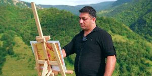Azerbaijan organizes info tour for creative group of sculptors, artists in Kalbajar (PHOTO)