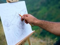 Azerbaijan organizes info tour for creative group of sculptors, artists in Kalbajar (PHOTO)