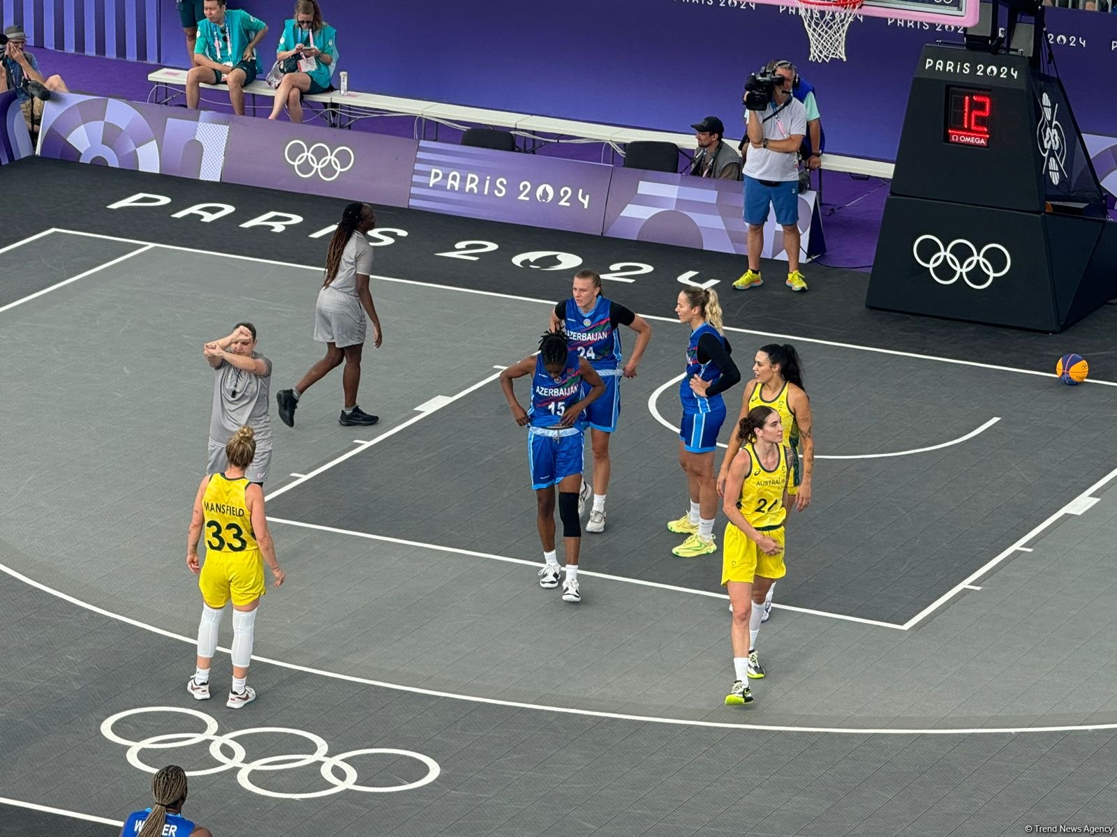 Azerbaijani women's 3x3 basketball team loses to Australia at Paris Olympics (PHOTO)