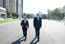 President Ilham Aliyev attends opening of new road at "Javanshir" bridge site (VIDEO/PHOTO)