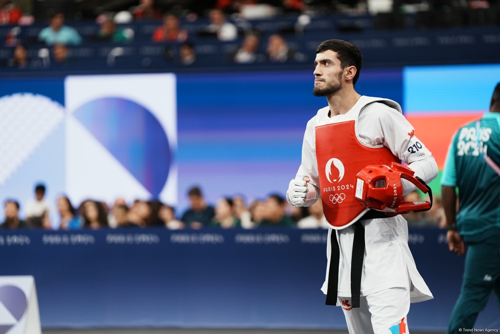Azerbaijani taekwondo athlete kicks it up notch getting to 1/4 finals in Paris (PHOTO)