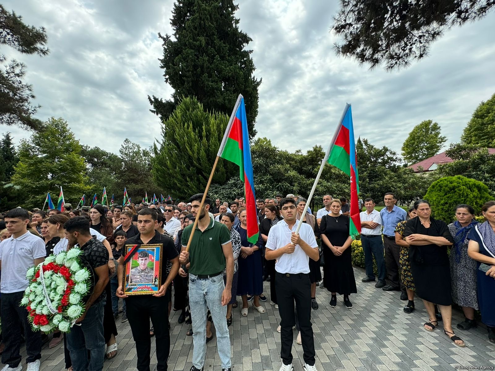 В Агдаме проходит церемония прощания с военнослужащим, пропавшим без вести в Лачине два года назад (ФОТО)