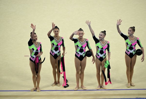 Azerbaijani gymnasts complete second exercise in Paris Olympics group all-around (PHOTO)