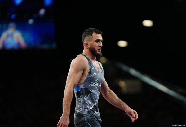 Азербайджанский борец Гаджи Алиев вышел в 1/4 финала на Олимпийских играх в Париже (ФОТО)