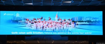 Azerbaijani team successfully performed at Olympic Games returns home (PHOTO/VIDEO)