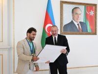 President Ilham Aliyev receives Paris Summer Olympics' Azerbaijani medalists and coaches (PHOTO/VIDEO)
