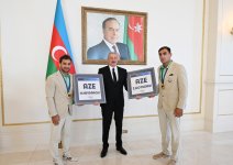 President Ilham Aliyev receives Paris Summer Olympics' Azerbaijani medalists and coaches (PHOTO/VIDEO)