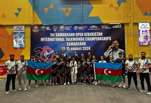 Азербайджанские таэквондисты завоевали 12 медалей на «Samarkand Open 2024»