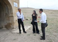 VP of Heydar Aliyev Foundation Leyla Aliyeva gets acquainted with work carried out on historical monuments in Shamakhi (PHOTO)