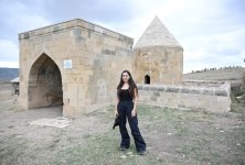 VP of Heydar Aliyev Foundation Leyla Aliyeva gets acquainted with work carried out on historical monuments in Shamakhi (PHOTO)