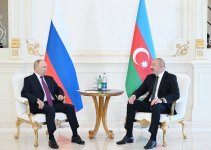 Состоялась встреча Президента Ильхама Алиева с Президентом Владимиром Путиным в узком составе (ФОТО/ВИДЕО)