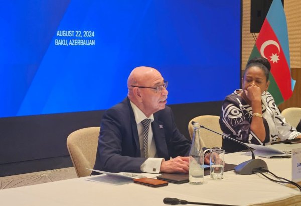 Belize's delegate thanks Baku Initiative Group for inputs on Bonaire colonization issue