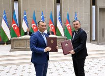 Azerbaijan, Uzbekistan sign documents (PHOTO/VIDEO)