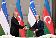 Azerbaijan, Uzbekistan sign documents (PHOTO/VIDEO)