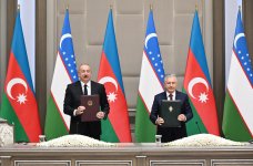 Azerbaijan, Uzbekistan sign documents (PHOTO/VIDEO)