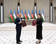 Azerbaijan, Uzbekistan sign documents (PHOTO/VIDEO)