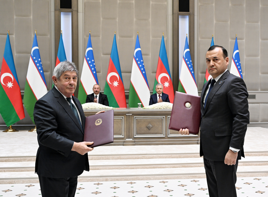 Azerbaijan, Uzbekistan sign documents (PHOTO/VIDEO)