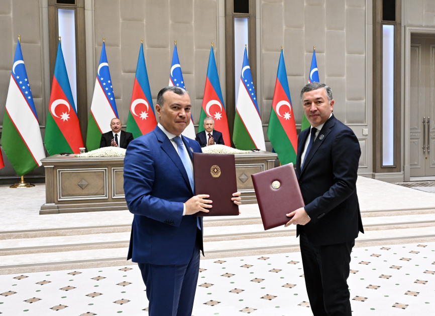 Azerbaijan, Uzbekistan sign documents (PHOTO/VIDEO)