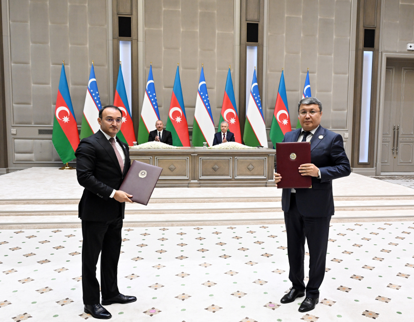 Azerbaijan, Uzbekistan sign documents (PHOTO/VIDEO)
