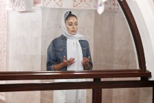 Azerbaijan's First Lady Mehriban Aliyeva visits Bibiheybet Shrine Complex (PHOTO)