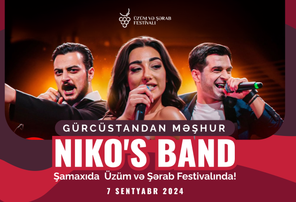 “Niko's Band” to perform at Grape and Wine Festival in Azerbaijan's Shamakhi (VIDEO)