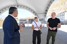 President Ilham Aliyev, First Lady Mehriban Aliyeva inspect construction progress of “Istisu” Treatment and Recreation Complex in Kalbajar  (PHOTO/VIDEO)