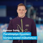Первый вице-президент Мехрибан Алиева поздравила Рамана Салея, в очередной раз завоевавшего медаль на Паралимпийских играх (ФОТО)