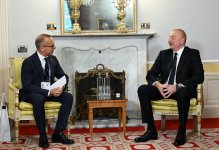 President Ilham Aliyev meets with CEO of Italy's Ansaldo Energia in Cernobbio (PHOTO)