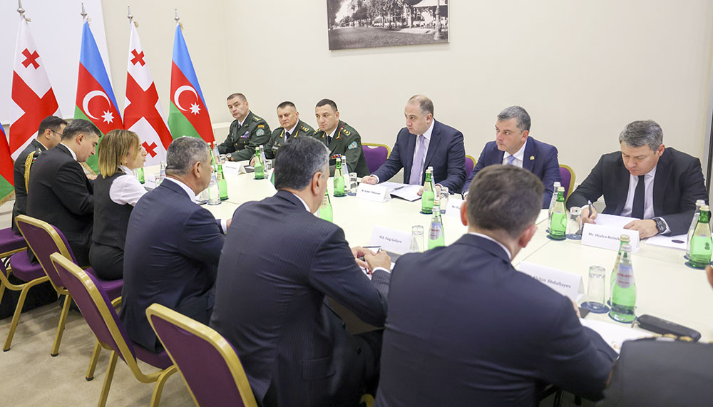 Azerbaijani, Georgian defense ministers discuss regional situation (PHOTO)