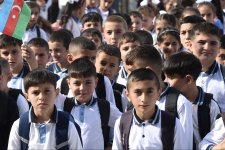 Heydar Aliyev Foundation commissions new school in Azerbaijan's Shamakhi district (PHOTO)