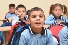 School built by Heydar Aliyev Foundation to adorn Shamakhi's Hajigadirli village (PHOTO)