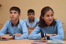 School built by Heydar Aliyev Foundation to adorn Shamakhi's Hajigadirli village (PHOTO)