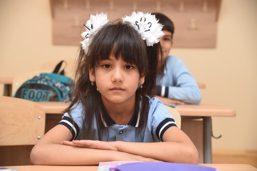 School built by Heydar Aliyev Foundation to adorn Shamakhi's Hajigadirli village (PHOTO)