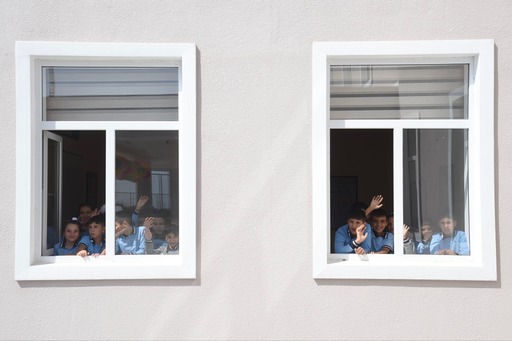 School built by Heydar Aliyev Foundation to adorn Shamakhi's Hajigadirli village (PHOTO)