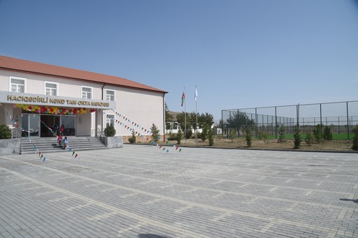 School built by Heydar Aliyev Foundation to adorn Shamakhi's Hajigadirli village (PHOTO)
