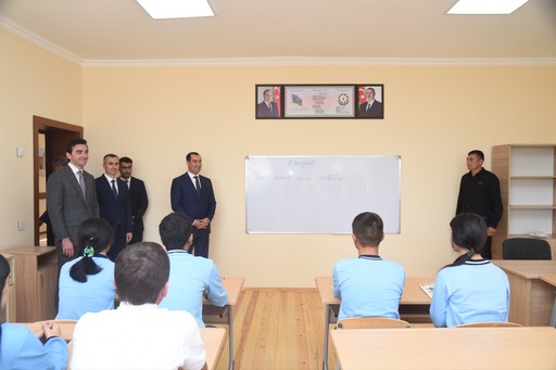 School built by Heydar Aliyev Foundation to adorn Shamakhi's Hajigadirli village (PHOTO)