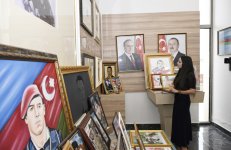 Вице-президент Фонда Гейдара Алиева Лейла Алиева навестила семью Национального героя Мубариза Ибрагимова (ФОТО)