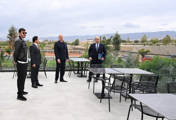 President Ilham Aliyev attends opening of Aghdam City Hotel (PHOTO/VIDEO)