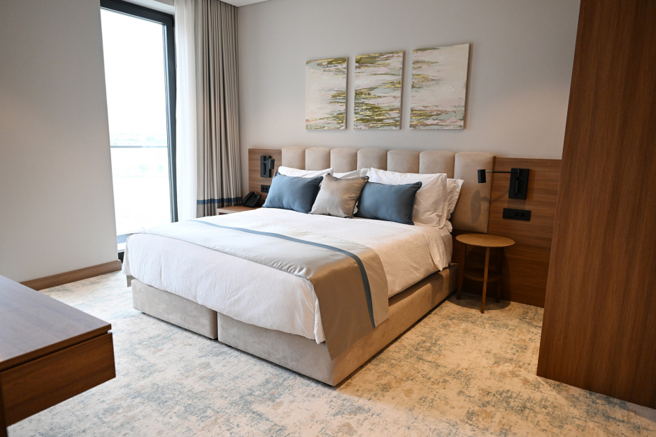 President Ilham Aliyev attends opening of Aghdam City Hotel (PHOTO/VIDEO)