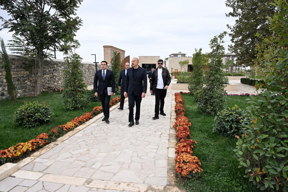 President Ilham Aliyev attends inauguration of Imarat Complex in Aghdam following its restoration (PHOTO/VIDEO)