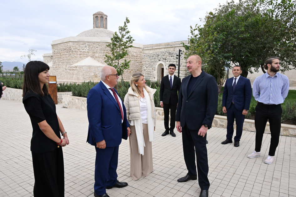 President Ilham Aliyev attends inauguration of Imarat Complex in Aghdam following its restoration (PHOTO/VIDEO)
