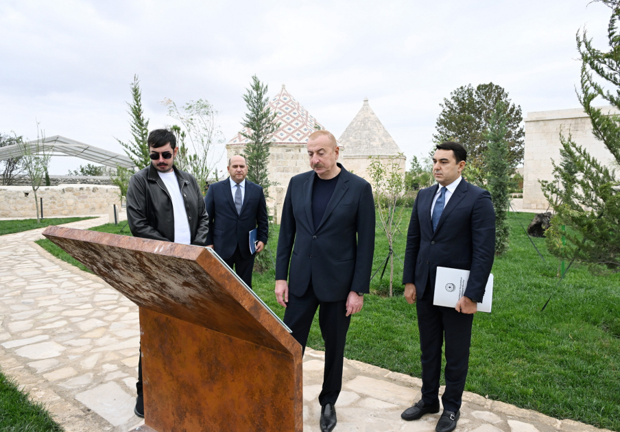 President Ilham Aliyev attends inauguration of Imarat Complex in Aghdam following its restoration (PHOTO/VIDEO)