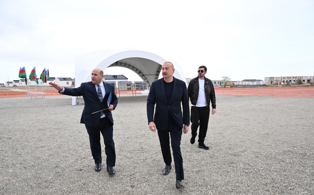 President Ilham Aliyev views restoration work carried out in Kangarli village in Aghdam (PHOTO/VIDEO)