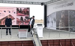 President Ilham Aliyev attends foundation stone laying ceremony for Eyvazkhanbeyli village in Aghdam (PHOTO/VIDEO)